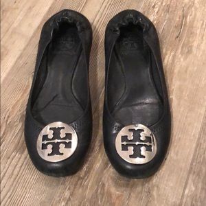 USED Tory Burch Ballet Leather Flats